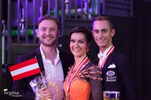 Klemens Hofer & Barbara Westermayer mit ihrem Coach Vladimir Slon.  © Regina Courtier